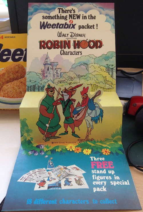 1974 Weetabix Disney Robin Hood Shop Stand Up