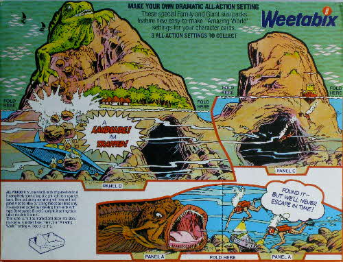 1978 Weetabix Batman & Wonderwoman Landslide scene