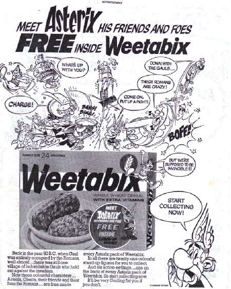 1976 Weetabix Asterix & Foes