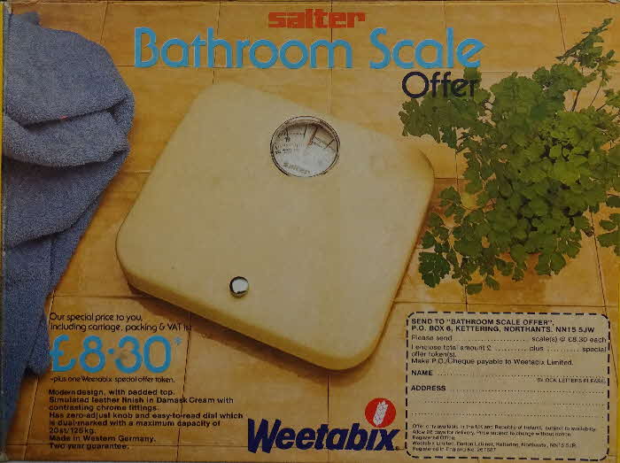 1979 Weetabix Bathroom Scales