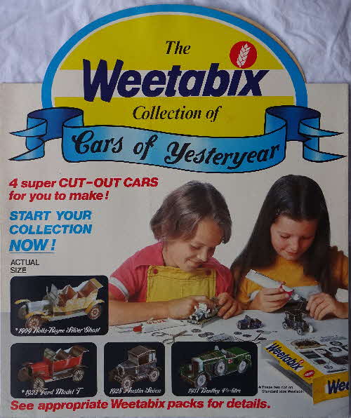 1976 Weetabix Cars of Yesteryear Shop Poster