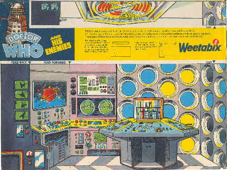 1975 Weetabix Dr Who & Enemies inside Tardis