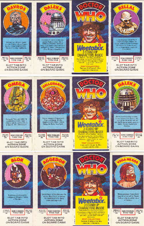 1977 Weetabix Dr Who Action Game 1 back
