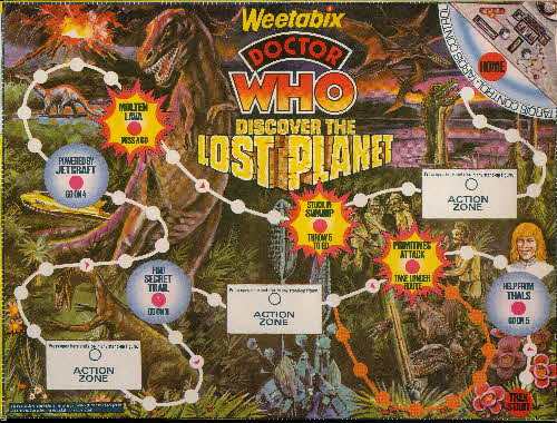 1977 Weetabix Dr Who Action Game Discover the Lost Planet
