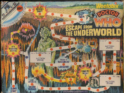 1977 Weetabix Dr Who Action Game Escape from the Underworld