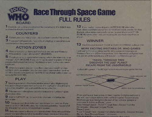 1977 Weetabix Dr Who Action Game Race through Space inside (1)