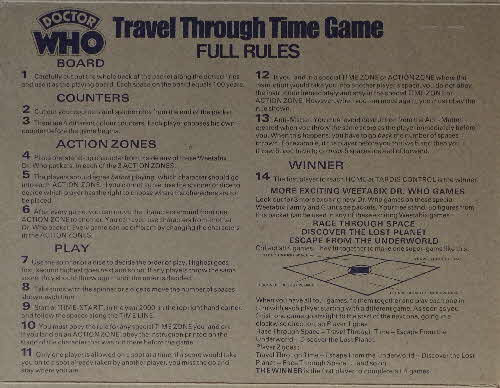 1977 Weetabix Dr Who Action Game Travel THrough Time inside (3)