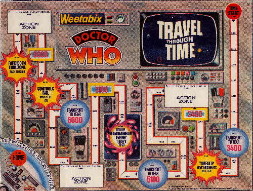 1977 Weetabix Dr Who Action Game Travel Through Time