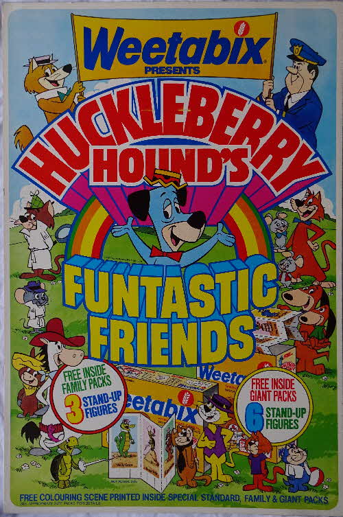 1977 Weetabix Huckleberry Hound Cards Shop Poster