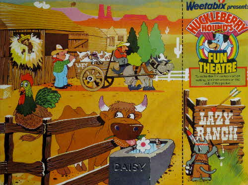 1977 Weetabix Huckleberry Hound's Funtastic Friends Lazt Ranch