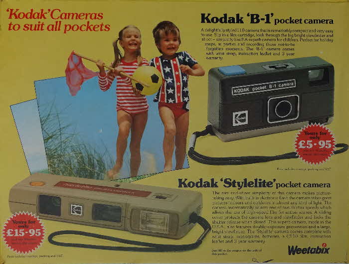 1979 Weetabix Kodak Camera Offer