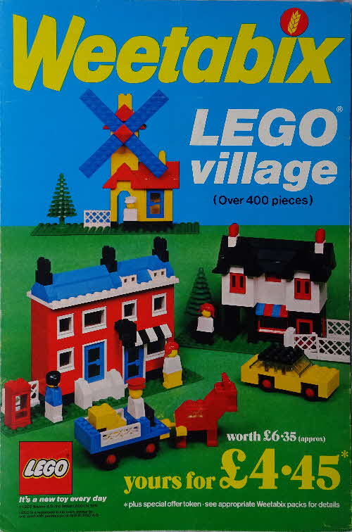 1976 Weetabix Lego Village Shop Poster