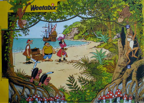 1978 Weetabix Mickey Mouse Playmates Scenes Captn Hook