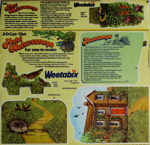 1977 Weetabix Model Naturescape Townscape