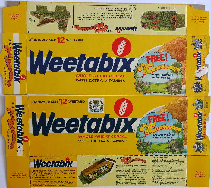 1977 Weetabix Naturescape Model Jubillee pack