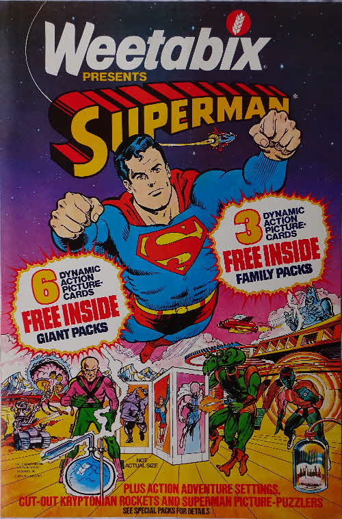 1979 Weetabix Superman Cards Shop Poster