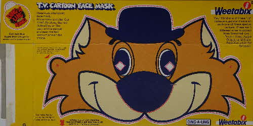 1977 Weetabix TV Cartoon Masks  Ding-a-Ling