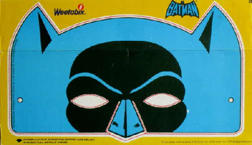 1980 Weetabix Batman Face Mask Batman small