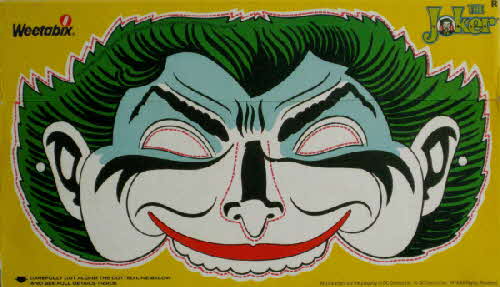 1980 Weetabix Batman Face Mask Joker small