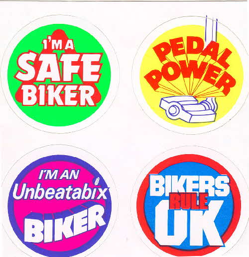 1981 Weetabix Cycling safety stickers (send away)