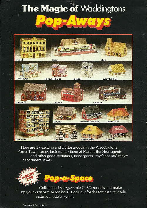 1982 Weetabix Model Pop- aways Village leaflet (2)