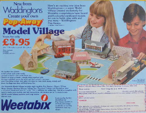 1982 Weetabix Model Pop Away Model Village (2)