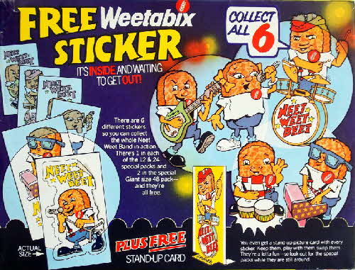 1983 Weetabix Neet Weet Band Stickers (3)