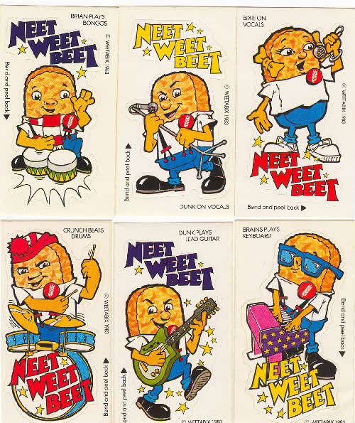 1983 Weetabix Neet Weet Band stickers1