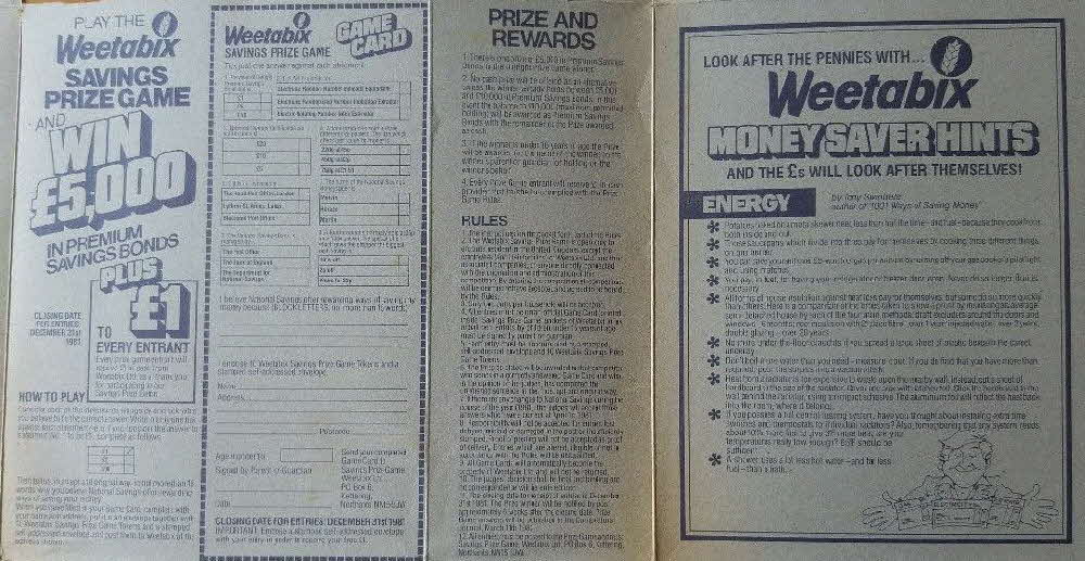 1981 Weetabix Premium Savings Bond (7)