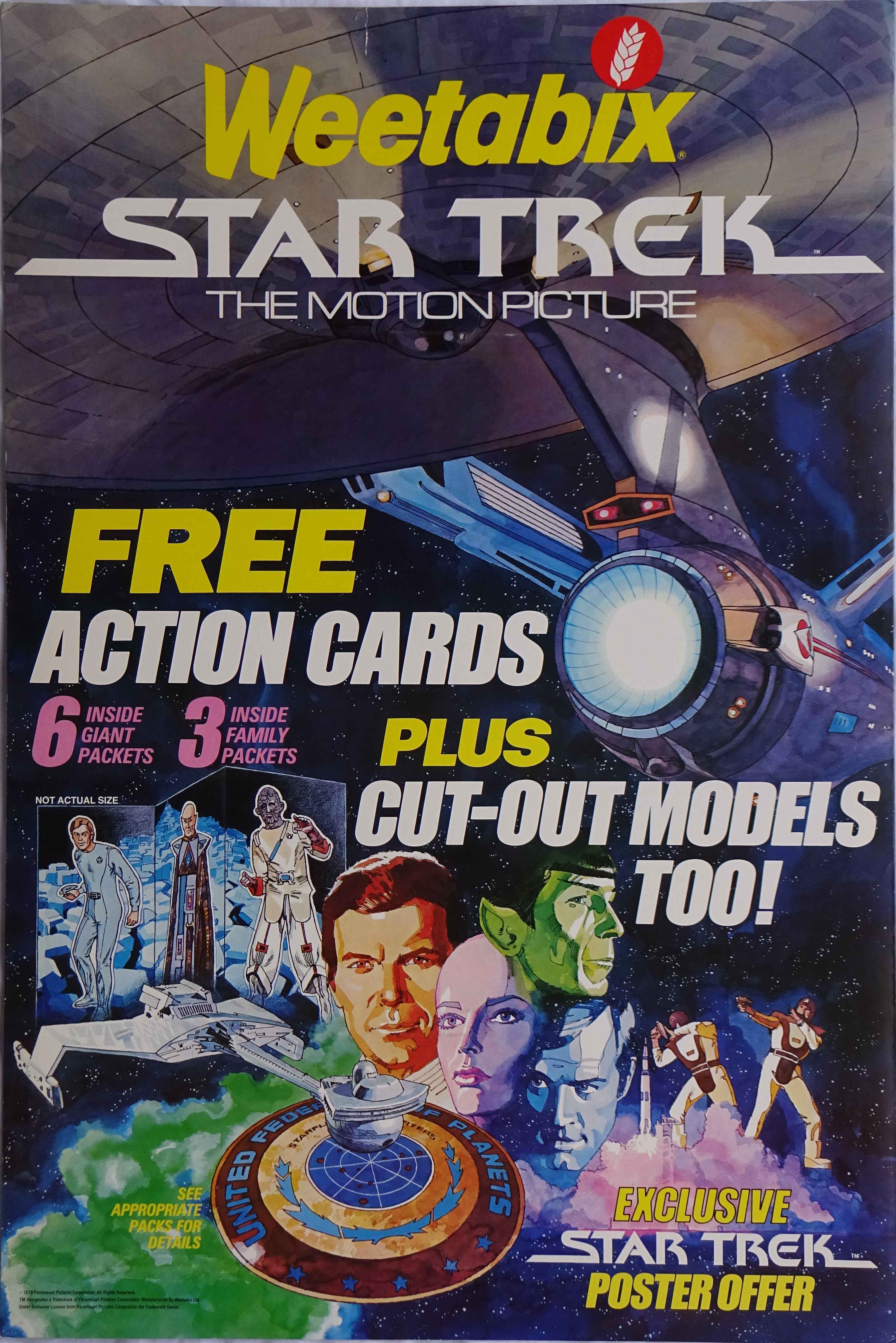 1980 Weetabix Star Trek Cards Shop Poster