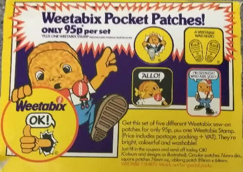 1982 Weetabix Pocket Patch