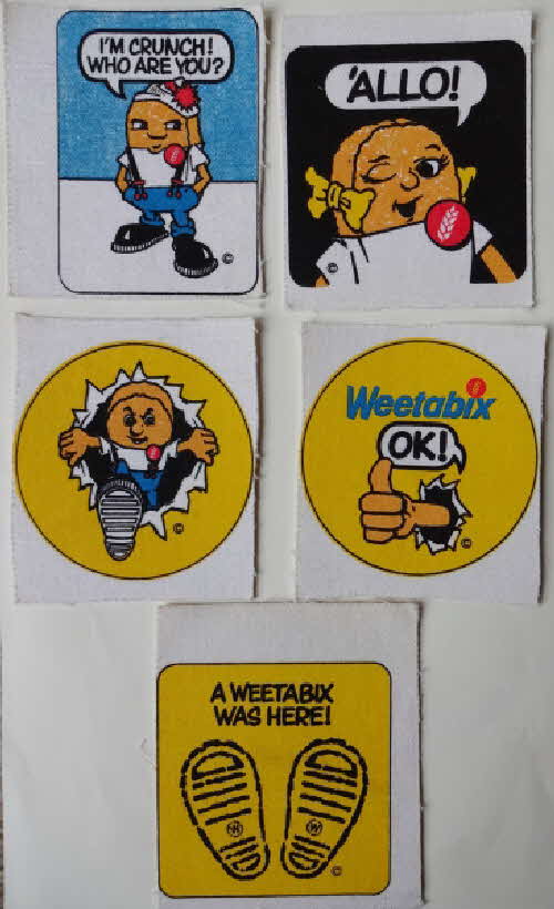 1982 Weetabix Pocket Patches pre production (1)