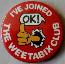 1983 Weetabix Club badge
