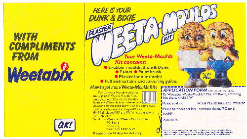 1983 Weetabix Plaster Mould Refill Leaflet