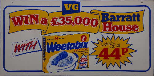 1981 Weetabix Barratts Home Competition Shop Poster (1)