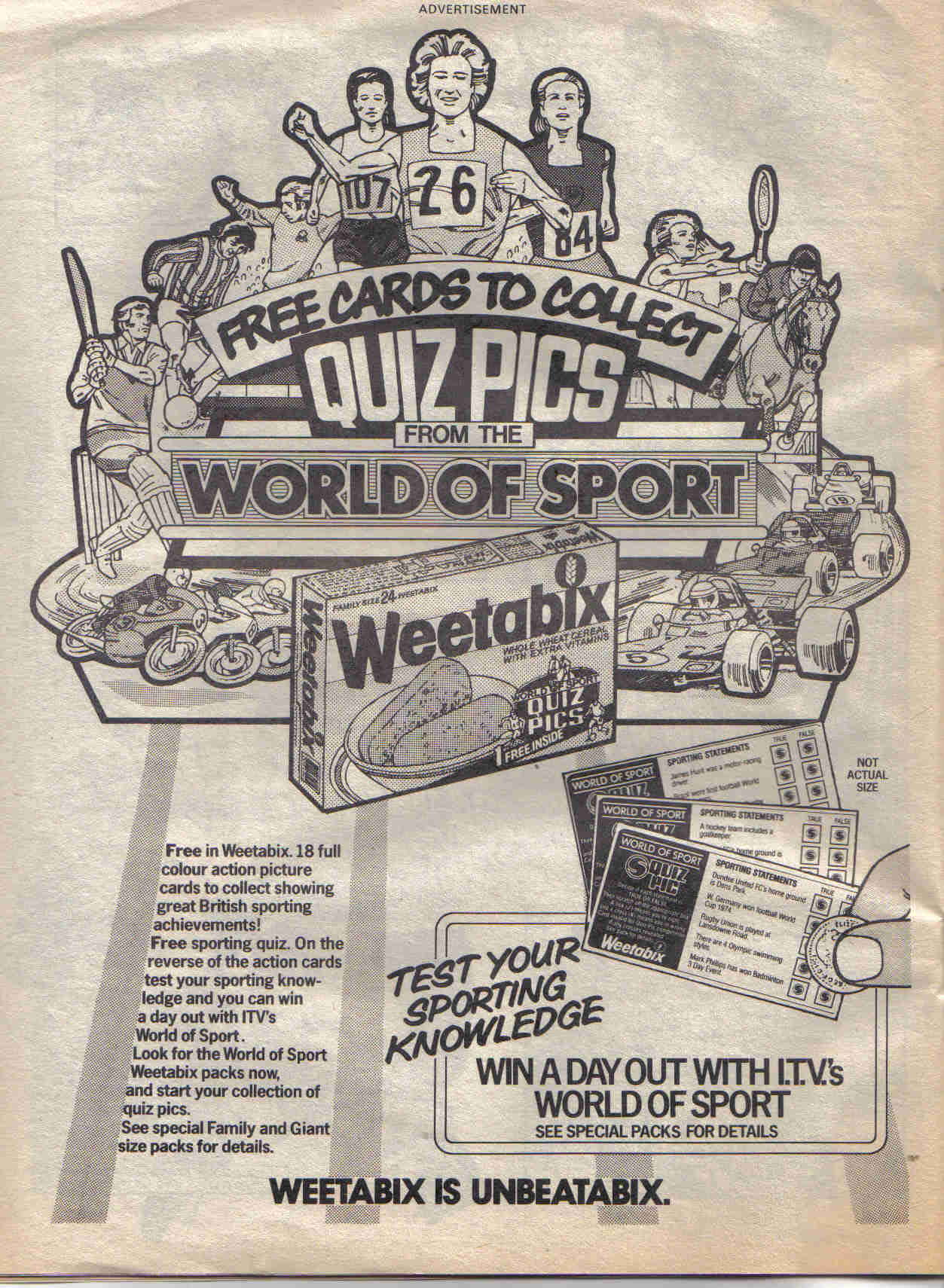1980 Weetabix World of Sports