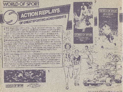 1981 Weetabix World of Sport Quiz Pics inside 3