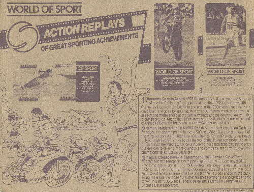 1981 Weetabix World of Sport Quiz Pics inside