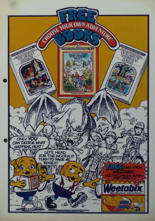 1985 Weetabix Choose Your Own Adventure Ad