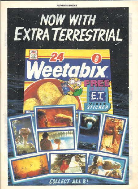 1988 Weetabix ET  video Sticker (betr)