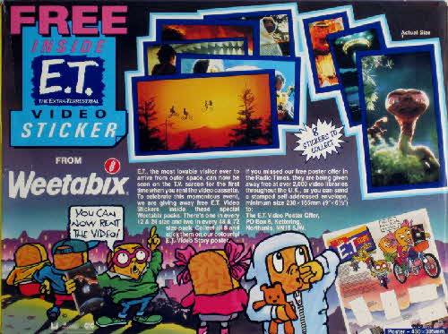 1988 Weetabix ET Stickers