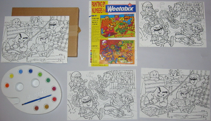 1988 Weetabix Paint By Numbers set1
