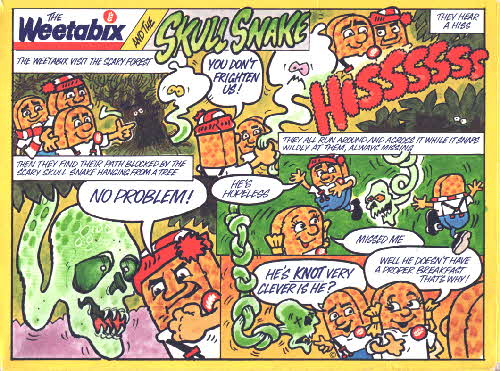 1986 Weetabix Scarey Stickers Skull