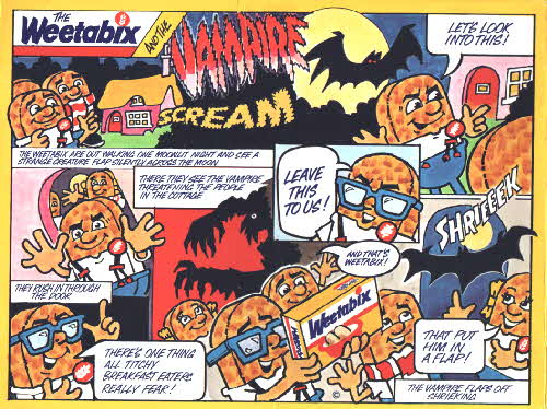 1986 Weetabix Scarey Stickers Vampire