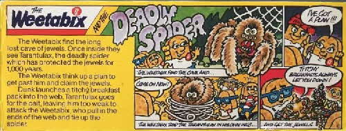 1986 Weetabix Scary Sticker Spider box1