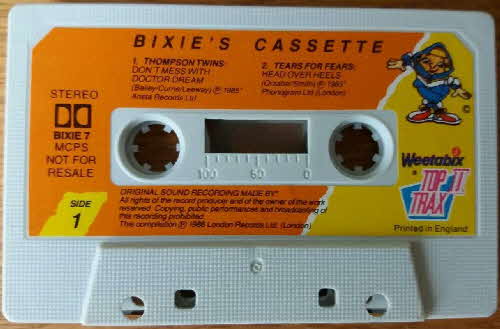 1986 Weetabix Top Trax 2 Bixie Cassette (2)