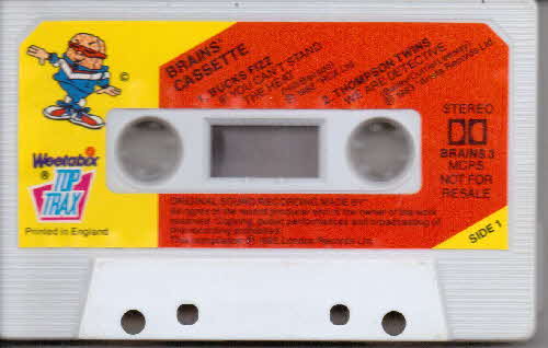 1985 Weetabix Top Trax Brains Cassette (2)