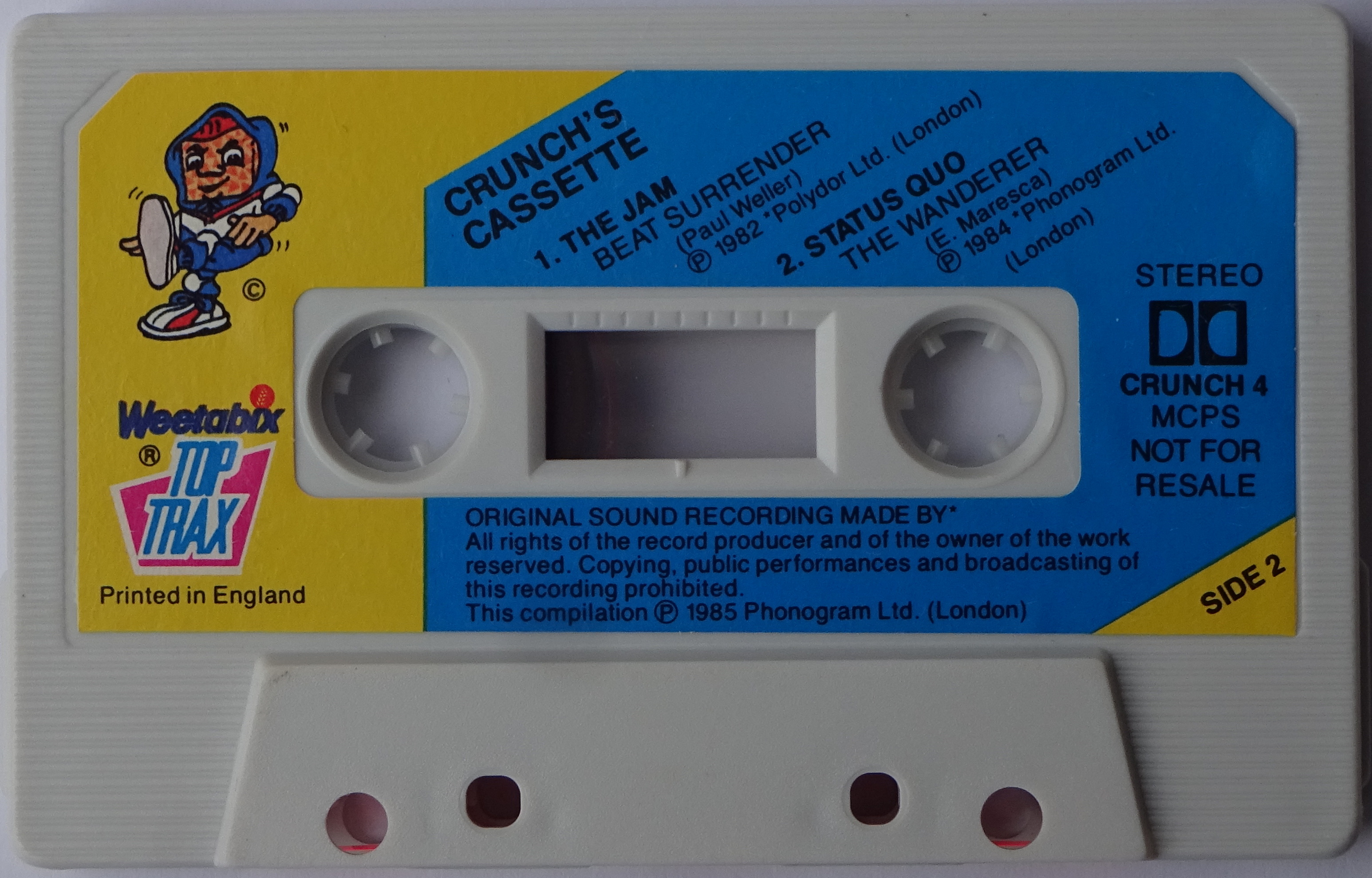 1985 Weetabix Top Trax Tapes (2)