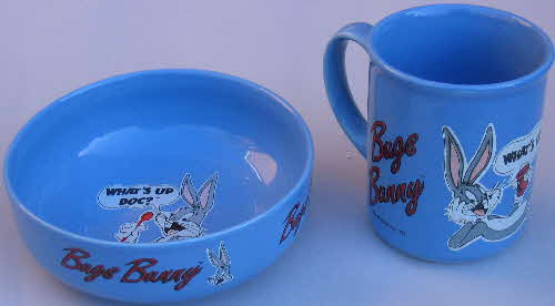 1993 Weetabix Bugs Bunny & Weetabix Bowl & Mug Set (1)