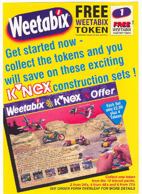 1997 Weetabix K'nex Set 2 leaflet